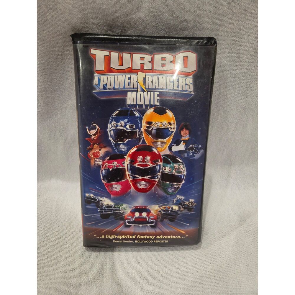90s Vintage Turbo A Power Rangers Movie VHS Tape 1997 Clamshell Edition